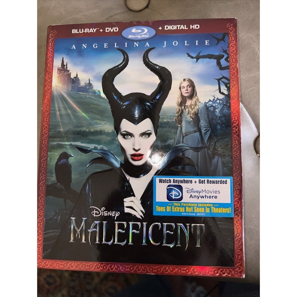 Disney Maleficent Blu-ray DVD Digital 2014 Angelina Jolie